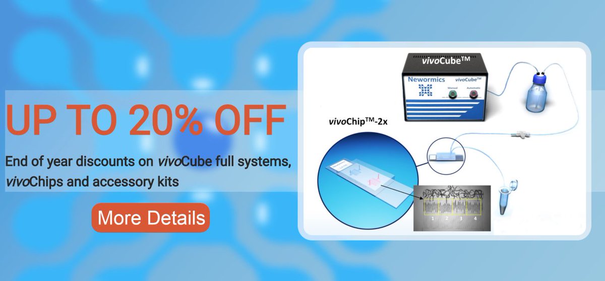 vivoVerse's tweet photo. Check our end of year discounts on #vivoChips, #vivoCube system, and accessory kits. Hurry, it is a limited time offer! For more details https://t.co/nEIQlHcYv1
#Celegans #Newormics https://t.co/zYjDlk7wAu