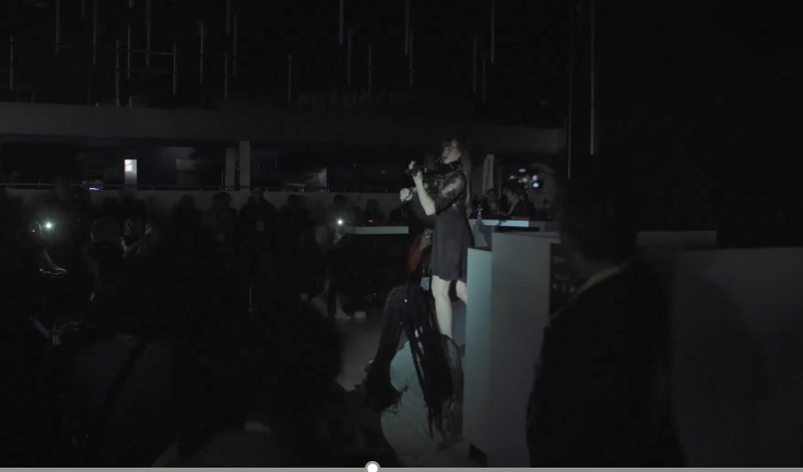 ndrapeau's tweet photo. #expochat A8: This is a shoutout to Victor Torregroza of Intel. Their reaction to the CES Blackout. They leveraged their violinist performer to wild success and massive social media shares. https://t.co/AagvWo1Idg