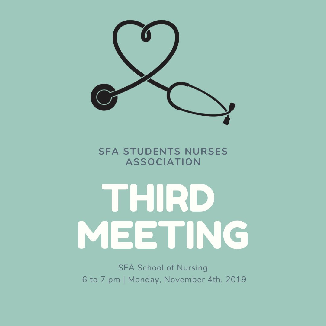 Join us on Monday, November 4th for our third meeting. We will have a CRNA guest speaker coming to share their experience in their career.  Please visit our Facebook page to RSVP if you want to attend. We’ll see y’all there!