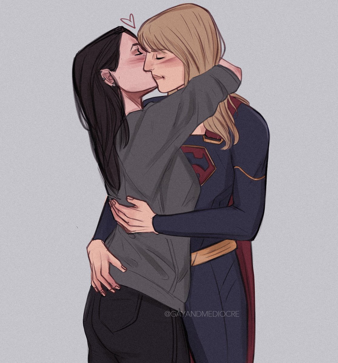 sweater weather supercorp smooches bc its cold outside.
