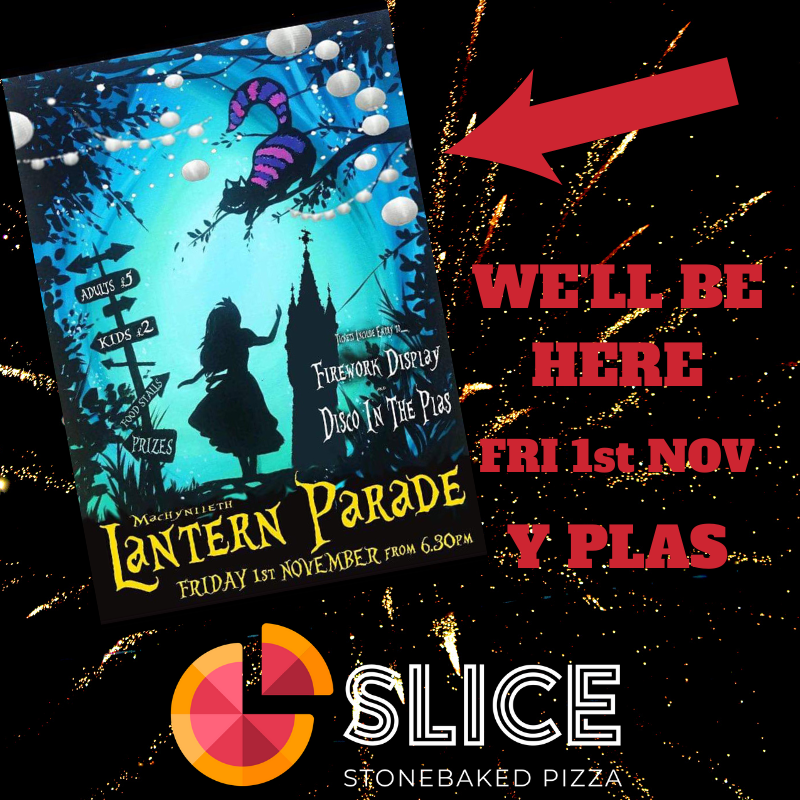SliceWales's tweet photo. We won't be at our normal location of The Food Shack lay-by this Saturday ... but we will be at Y Plas in Machynlleth for the spectacular Lantern Parade and fireworks on Friday instead.  See you there! 🍕 
#slicewales #machynlleth #YPlas #lanternparade #popuppizza #fireworks https://t.co/56q4uqWPwO