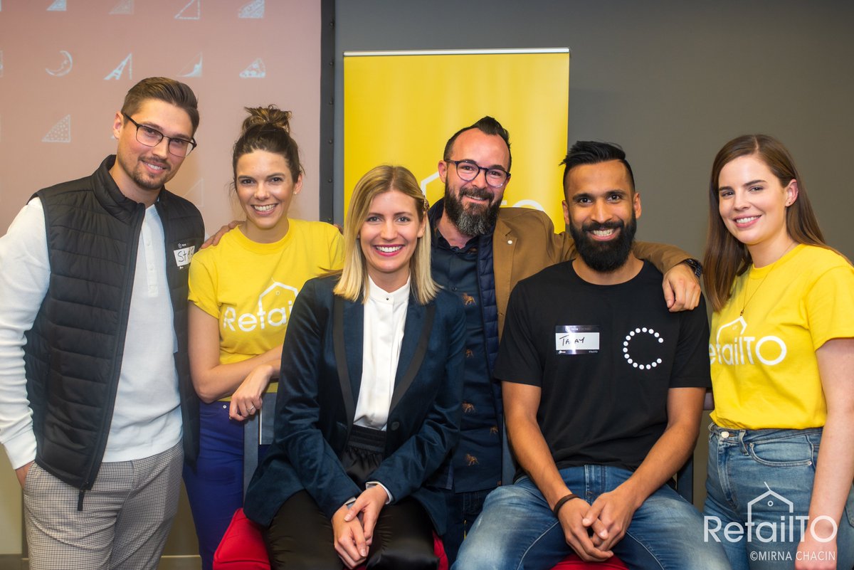TechTO's tweet photo. Thank you to everyone who came out to @rangleio for #RetailTO and to our speakers: @TanayDelima of @clearbanc; @kellypigeon1 of @dresst2; Sean Claessen of @createabond and Stefano Cerone of Tattle Wellness. Stop by our Facebook page for all the photos by @mirloy https://t.co/iBj5iiCgmi