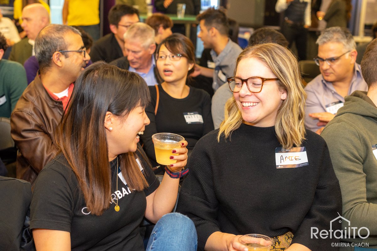 TechTO's tweet photo. Thank you to everyone who came out to @rangleio for #RetailTO and to our speakers: @TanayDelima of @clearbanc; @kellypigeon1 of @dresst2; Sean Claessen of @createabond and Stefano Cerone of Tattle Wellness. Stop by our Facebook page for all the photos by @mirloy https://t.co/iBj5iiCgmi