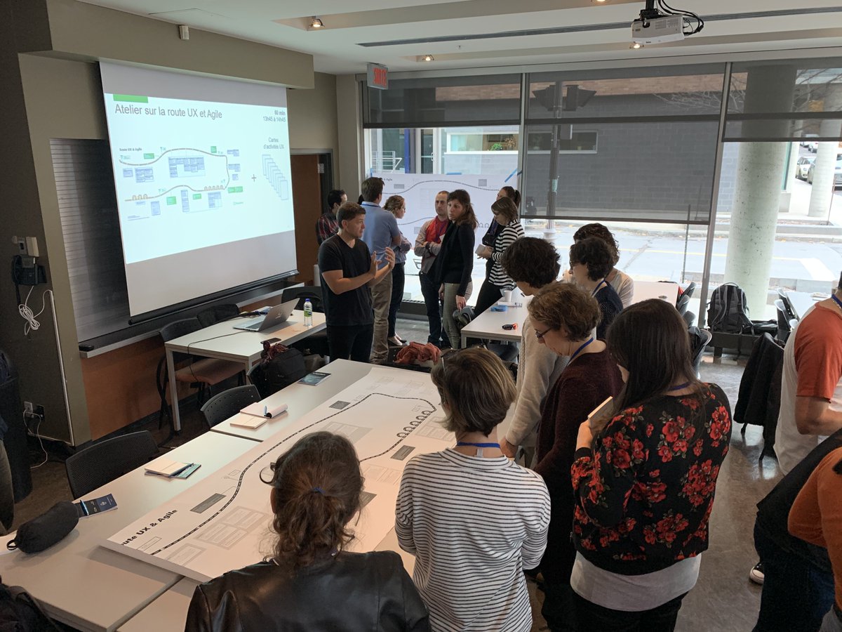 Comment mettre en place une démarche #UX bout en bout, et en même temps s’inscrire parfaitement dans un cycle de développement #Agile? C'est la question à laquelle on répond avec <a href="/loicnunez/">Loic Nunez</a> de <a href="/DesjardinsCoop/">Desjardins</a>. #JUX17