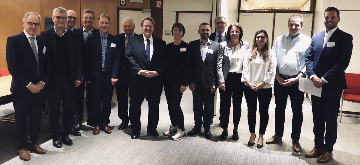 DBoBruessel's tweet photo. Danke Honorarkonsul Ritter Yves #Noël für das horizonterweiternde Treffen mit vielen #ostbelgischen Firmen und Institutionen bei #NMC in #Eupen. 🇧🇪 hat einen Handelsüberschuss gegenüber 🇩🇪 - jetzt weiß ich noch besser warum. @AHKdebelux @OliverPaasch @GERonEconomy @pieterdecrem https://t.co/opZte10asU