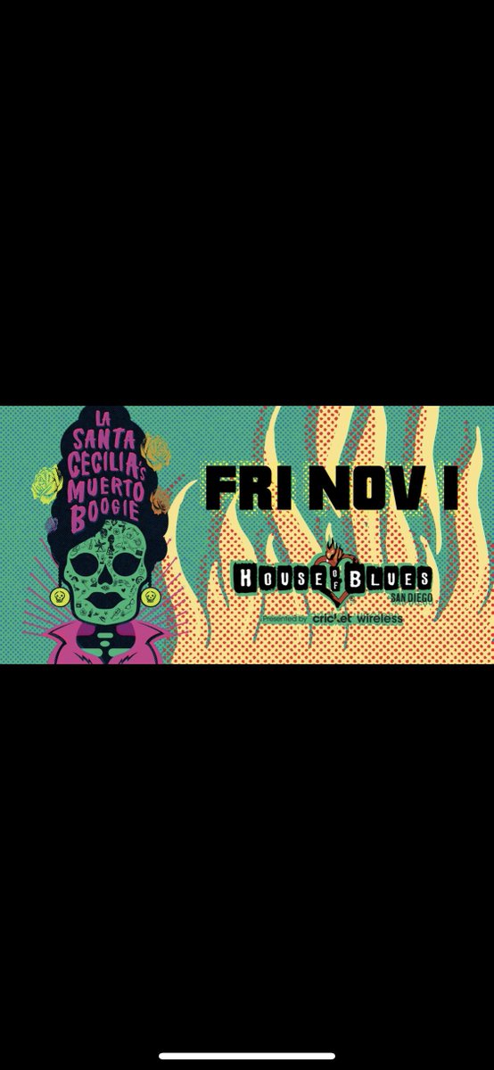 San Diego!!! The #muertoboogietour continues this Friday <a href="/HOBSanDiego/">House of Blues San Diego</a> dont miss out!!! lasantacecilia.com for tickets!