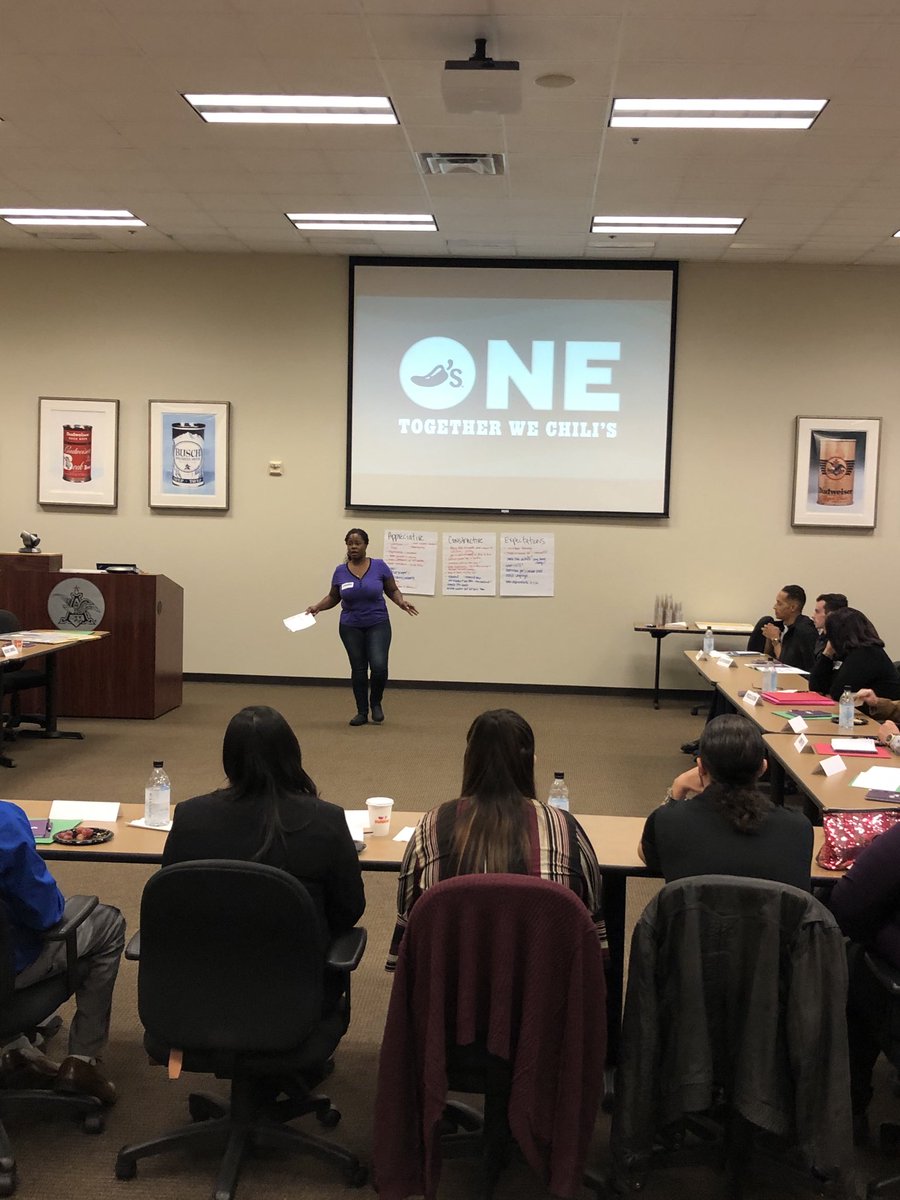 #todayschilis. So proud of this leader. Shawna coaching and telling her story around Chili’s CSL program, now she is a manager and paying it forward to other chili heads at a CSL day in San Antonio