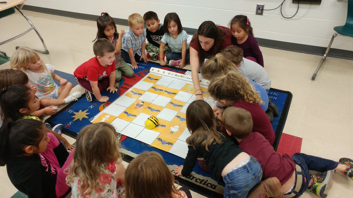Finding bats with our beebot in STEM class <a href="/EMESMustangs/">EastMont Elementary</a>