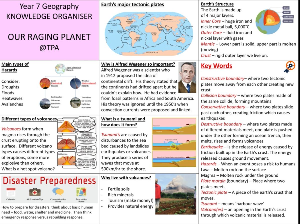 teacheratseaUK's tweet photo. Half term bonanza MORE #knowledgeorganisers for @tpaPortsmouth #geographydepartment fresh off the press for our KS3 students #whatisgeography #ukGBbritishisles #EU #whatistheEU #tectonics #ragingplanet @k2_geo #disciplinaryknowledge #ks3geography https://t.co/3rbhDtST0O