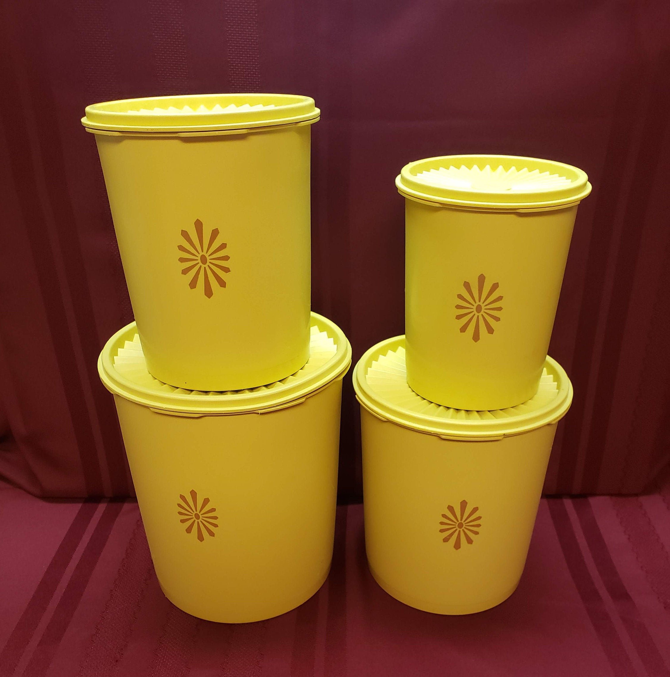 Set of 2 Vintage Tupperware Canisters