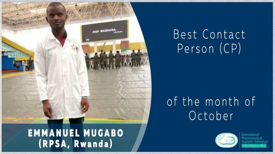 @IPSFAfRO is very pleased to introduce the Best Contact Person (CP) of the month of October @ @EmmyMugabarigi1 from RPSA, Rwanda 🇷🇼.

Congratulations Mr. Mugabo 🎖for a great start! We cannot wait to see how well you progress throughout the mandate.🎊🎊🎊
#CPOfOctober
#AfROCares