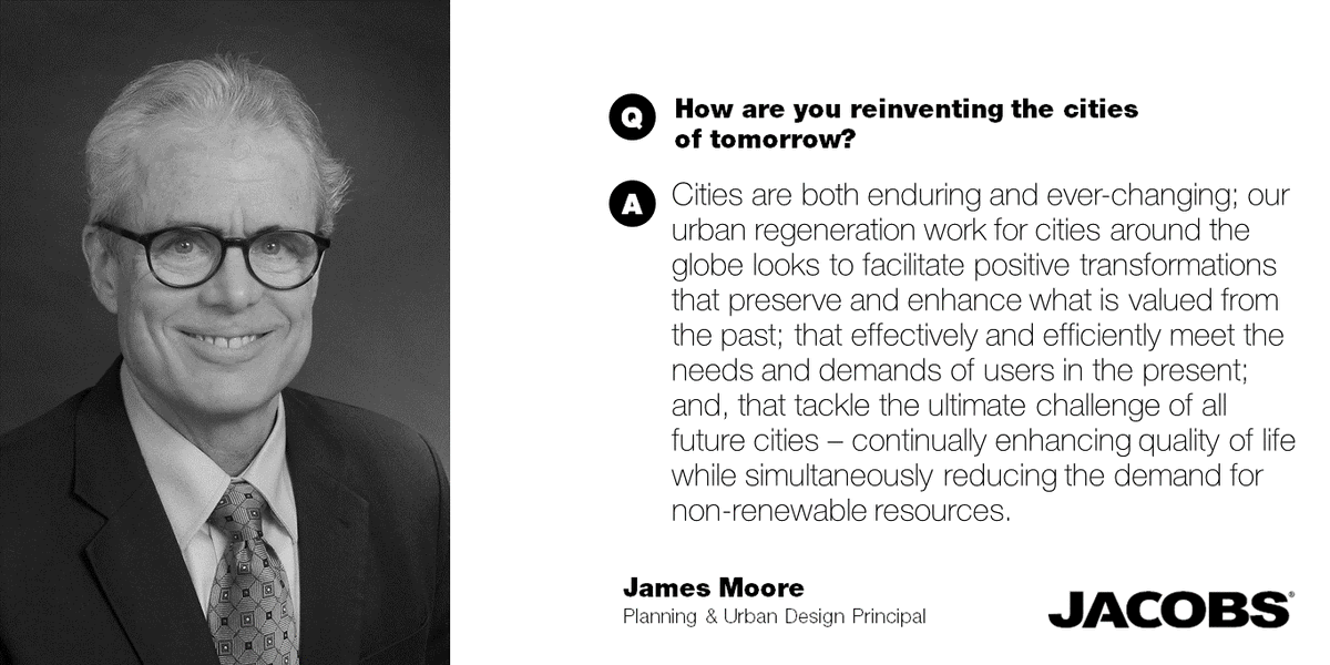 JacobsConnects's tweet photo. How are you reinventing the #cities of tomorrow? Tell us ⬇️ To celebrate #WorldCitiesDay, we asked some of our Cities and Places players to share their answers. https://t.co/cZAtf4iVbJ https://t.co/02dRyPKVlQ