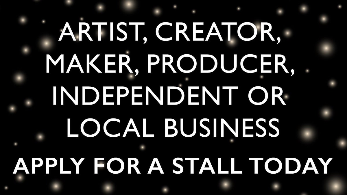 Are you an Artist, a Creator, a Maker, a Producer, an Independent or Local Business?

We are now able to offer more stalls at our ever growing Christmas Market &amp; Lights Switch On. 

If like to be involved on Sunday 24th Nov2019 please email Sarah at: contact@guiseleylights.co.uk