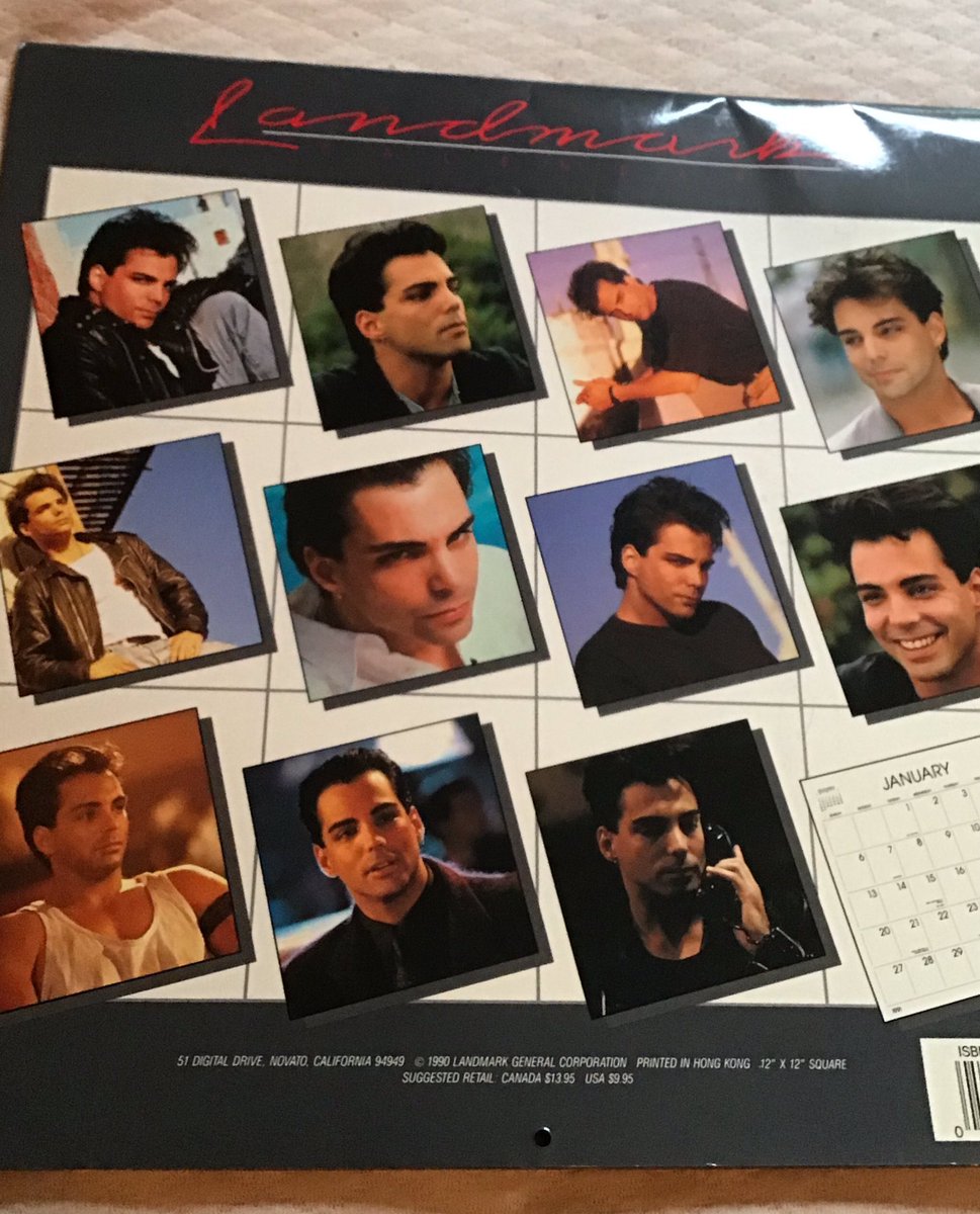 VinceLambertNYC's tweet photo. Another “vintage” calendar. No idea why I was such a fan of the TV show BOOKER when I was a kid 🤷🏻��♂️😂 #RichardGreico 🥰🥰 https://t.co/RLuPUnXXg7