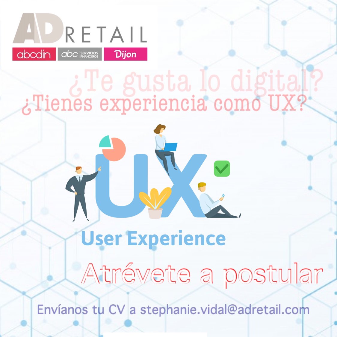 Empleos_Abcdin's tweet photo. Te esperamos, postula aquí: https://t.co/8eba7ozi25
o envíanos tu cv al correo indicado en la publicación. 

#retail #oportunidadlaboral #abcdin #ofertalaboral https://t.co/bsuQYhrbaM