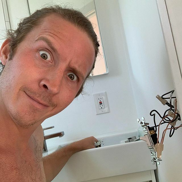 dustinwise's tweet photo. How I feel about electrical work... shout out to @joshua.childs.87 for the master class! https://t.co/fIkcNR8AGa https://t.co/BBjXozdnt7