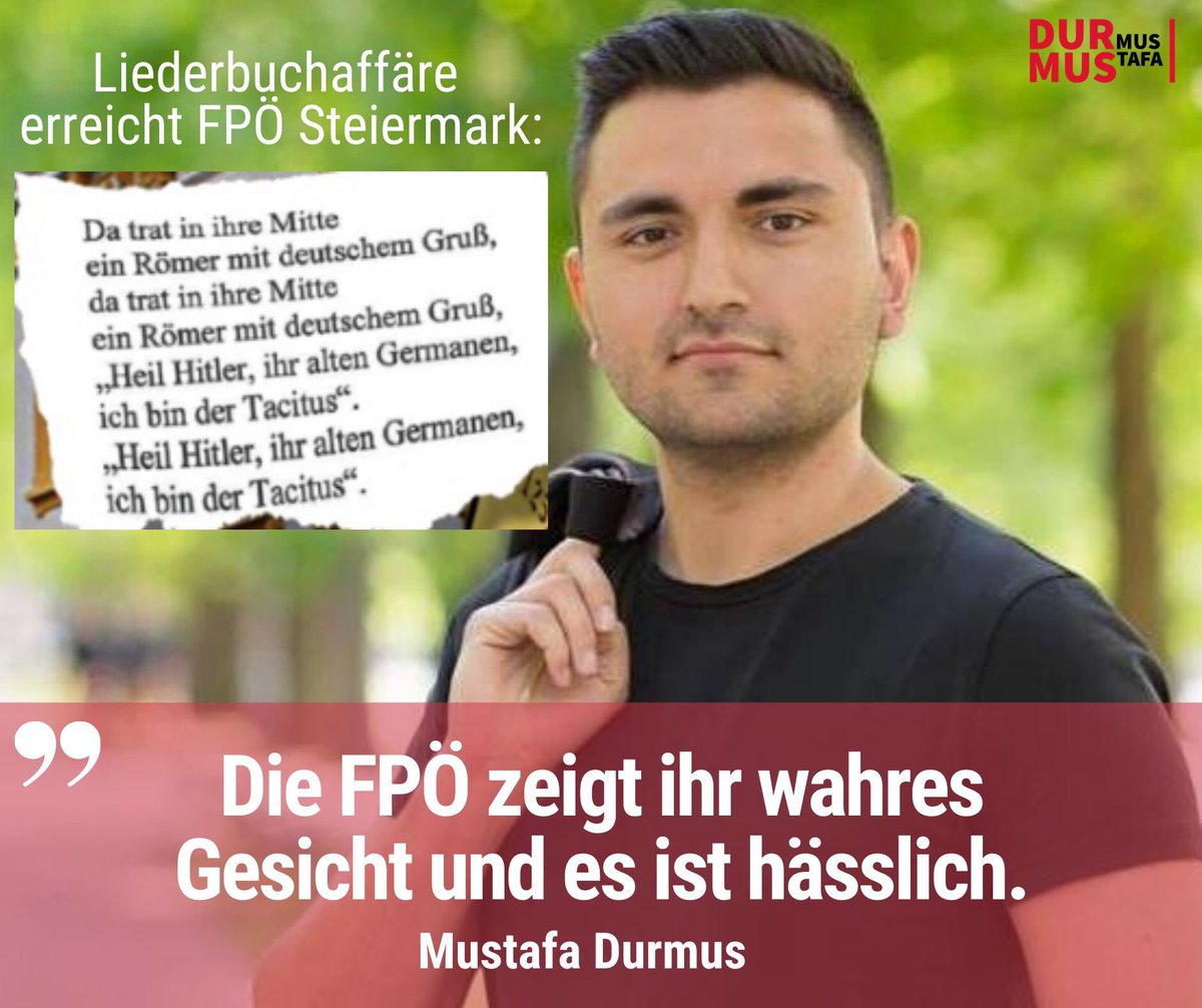 jgsteiermark's tweet photo. Und wieder ein Einzelfall. Inzwischen hat die Liederbuchaffäre auch die Steiermark erreicht. Und es zeigt sich, die FPÖ gehört in keine Regierung. https://t.co/PI3ccnZcrf