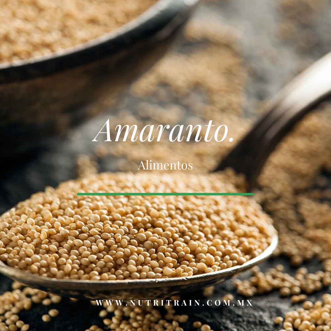 El #amaranto es un pequeño grano libre de gluten. Excelente fuente de proteínas; además, contiene aminoácidos esenciales por lo que sus proteínas son de alto valor biológico. Es un alimento rico en fibra, y minerales como el calcio y el hierro.
nutritrain.com.mx