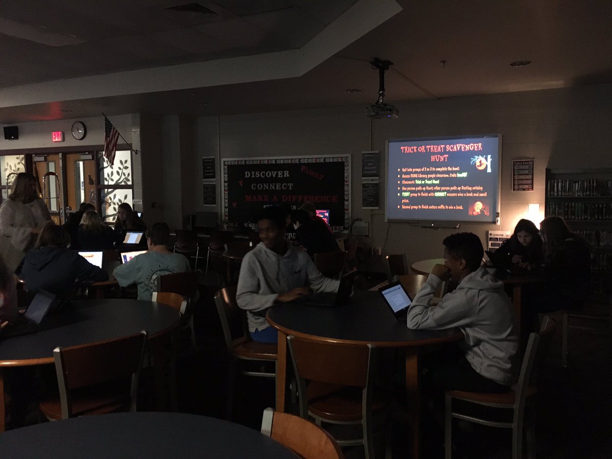 library_rsms's tweet image. Scavenger Hunt in the library! Let the games begin... #RSMSrocks #rsmslibrary #whatwedo #rsdlibrarian