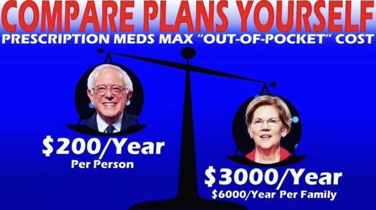 Ontheotherhand's tweet photo. $200 bucks a year per person
You’re probably thinking WOW
It’s undoubtedly way way less
Than what you’re paying now
#MAGA #FoxNews #MAGA2020 #Pharmacists #PharmacistsForBernie #Nurses #NursesForBernie #WomenForBernie #WomenVote #ProgressivesForBernie #Progressives #Bernie2020 https://t.co/EZjh4QovcG