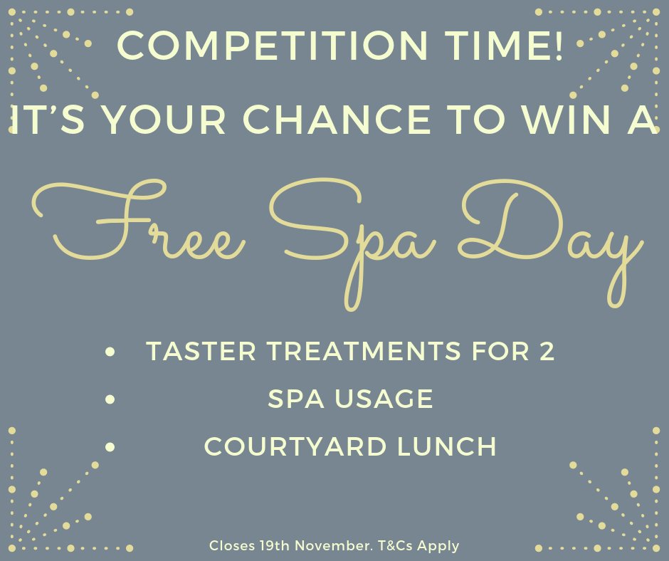ThorpeParkHotel's tweet image. WIN A FREE SPA DAY FOR 2!

Need the ultimate day of relaxation including all of this?!

Simply LIKE this post and LET US KNOW who you would bring to enter...

GOOD LUCK!

socsi.in/spadaycompetit…