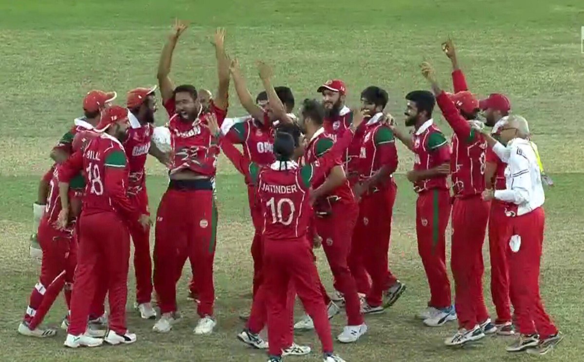 Well played #Oman #cricket team, congratulations on qualifying for the 
 #T20WorldCup