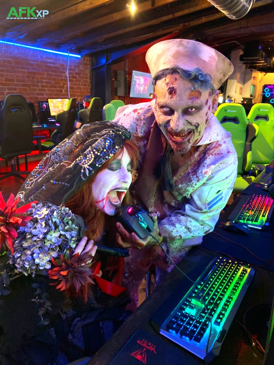 guildhouseSJ's tweet photo. Happy Halloween! 🧟♀️🧟♂️🖤
Get 50% off all game time (PC & consoles) on 10/31 NOON - Midnight at our new #AFKxp location in @DowntwnCampbell! https://t.co/eopYBDGOue