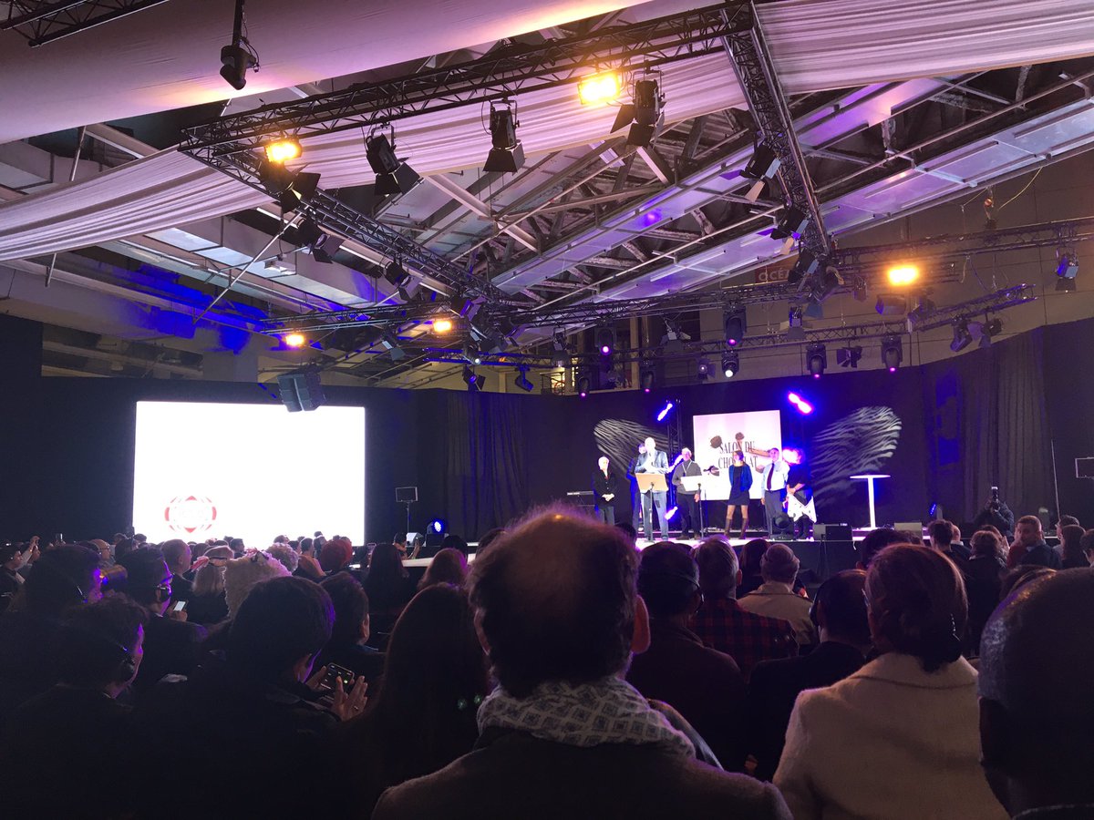 Celebrating Cocoa of Excellence tonight!! <a href="/salonchocolat/">Salon du Chocolat</a>