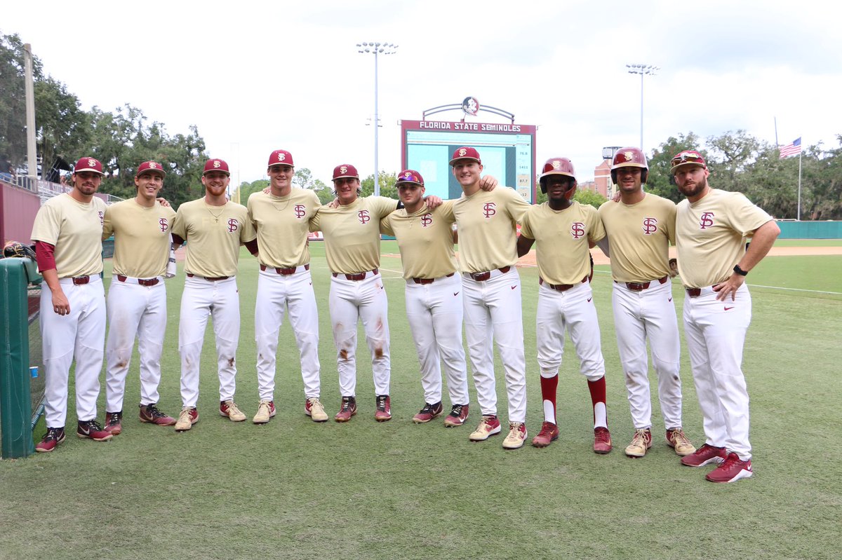 gold fsu baseball uniforms