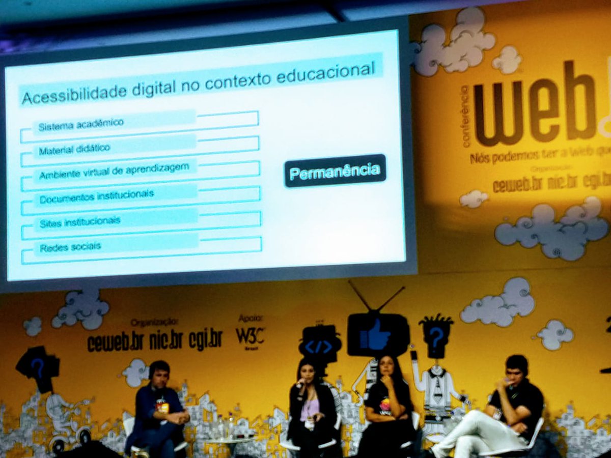 w3csp's tweet image. Painel sobre #acessibilidade digital na #webbr2019 conta com a participação da @brunasalton, @ronaldotenorio e @simonefreire
do @movimentowpt #Webbr #webParaTodos #InclusãoDigital