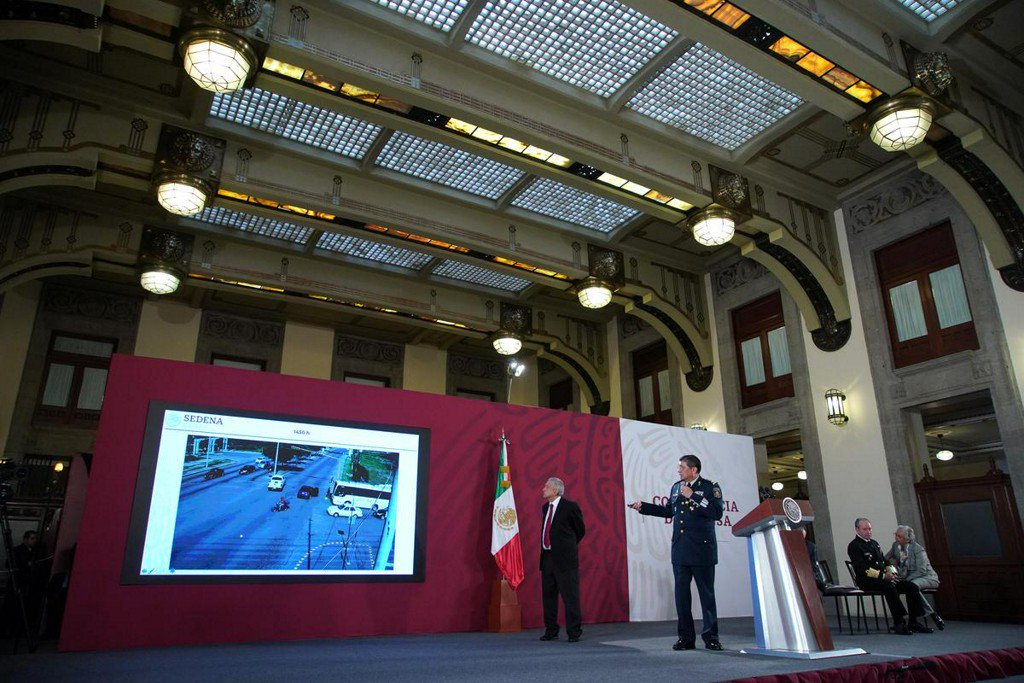 Reuters's tweet image. Mexico shows footage of capture of El Chapo son, defends his release reuters.com/article/us-mex…