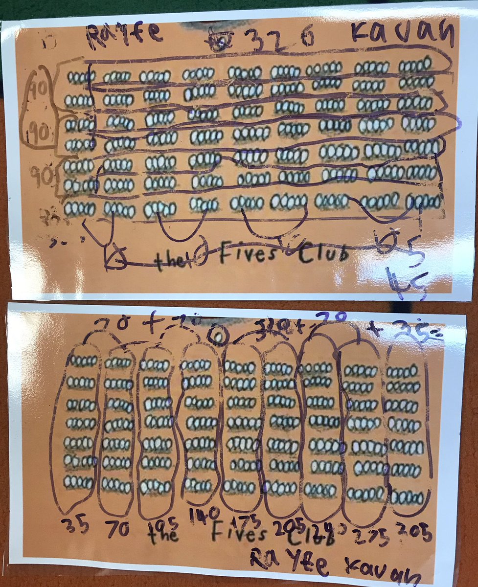 bholden86's tweet image. 1st graders noticed what was the same and different comparing two ways to count in the tens clubs ns the fives club. #howmanyseedsinapumpkin #trinitylearns