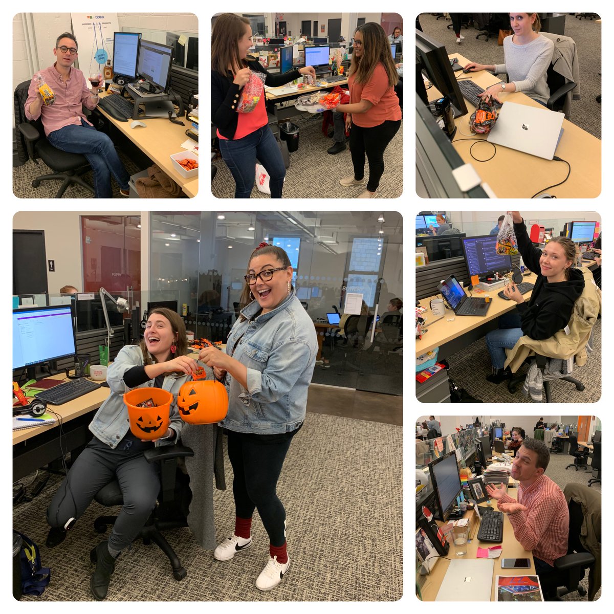 Kona_Luseni's tweet photo. Some tricks. Some treats. Some Sangria to boooo(t)! @WEcomms NY’s Halloween Flow! #desktrickortreat #InsideWE #Food https://t.co/l3vwEuGJAW
