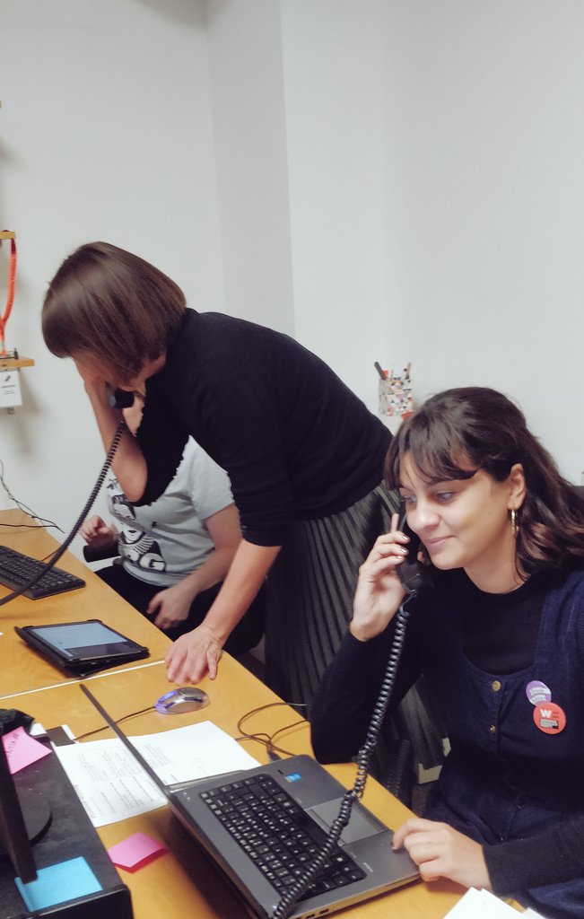 Phone banking for the WEP general election campaign #voteWEP #endabuse
