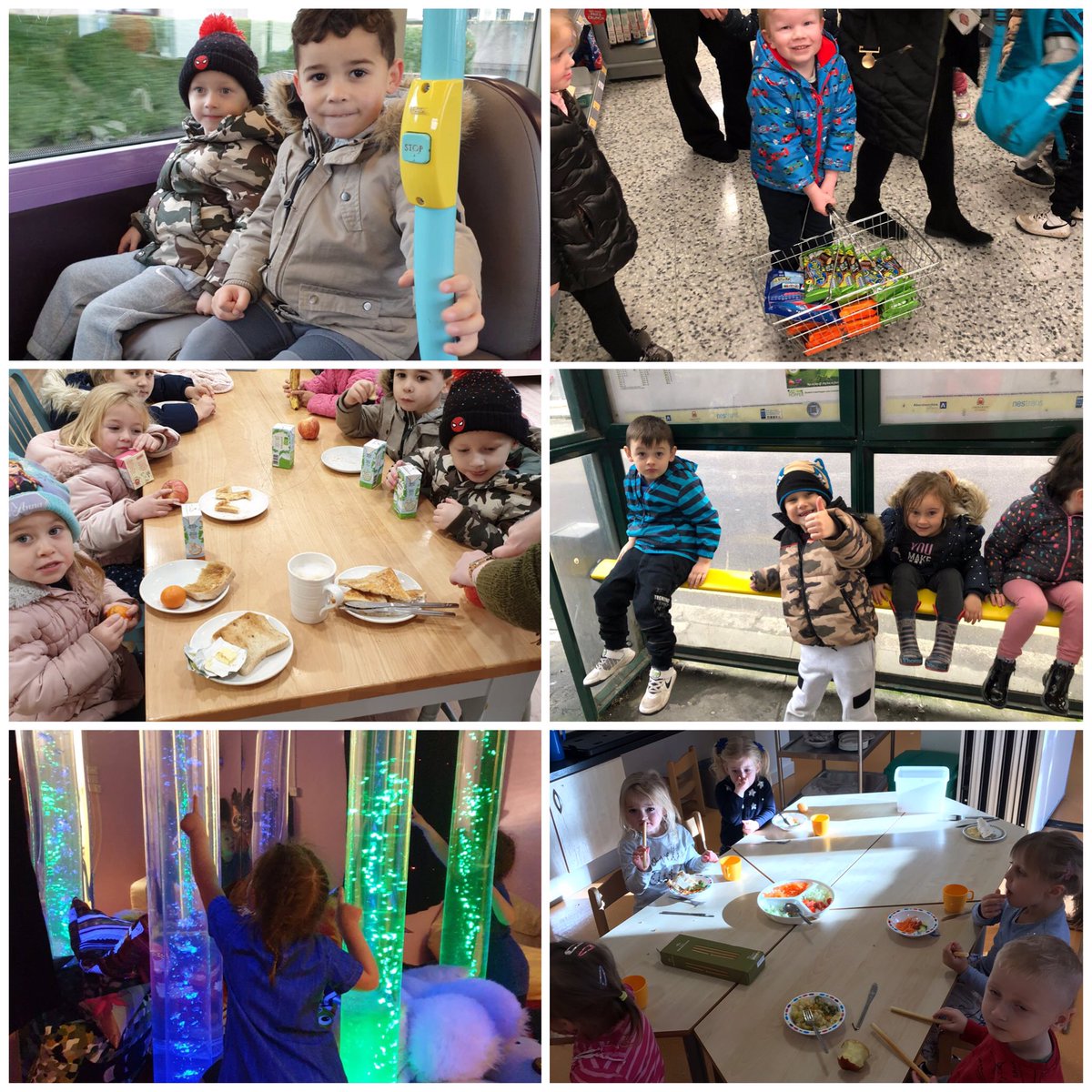 Another busy day at Seaton nursery! Pumpkin party shopping, snack in the cafe, full days at Nursery and bus trips #planninginthemoment #learningthroughexperiences  #outinourlocalcommunity @school_seaton