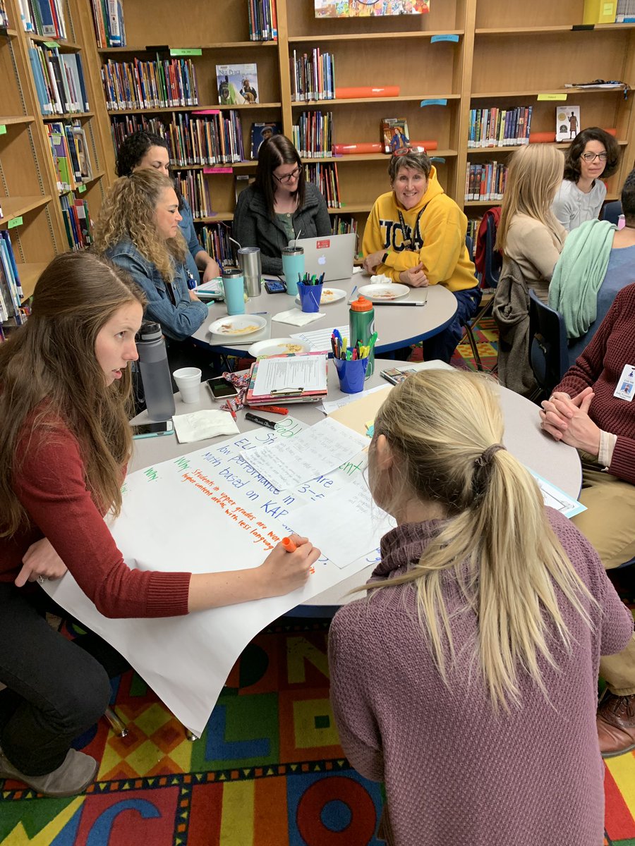 William Allen White teachers diving into the data in order to improve school achievement 📚 #kckpsontrack