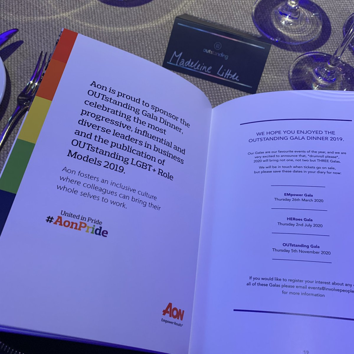 Looking forward to a fantastic evening 😊🌈 <a href="/INvolvePeople/">INvolve</a> #OUTRoleModels19 #AonPride <a href="/Aon_UK/">Aon UK</a>
