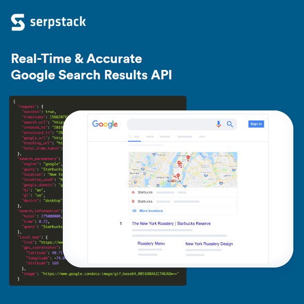 graphicdesignju's tweet image. Search Result Data Collection Becomes Easy with Serpstack API
bit.ly/31YLdd4
#serpapi
#googlesearch
#realtimesearch
#googlesearchapi
#serpdataapi