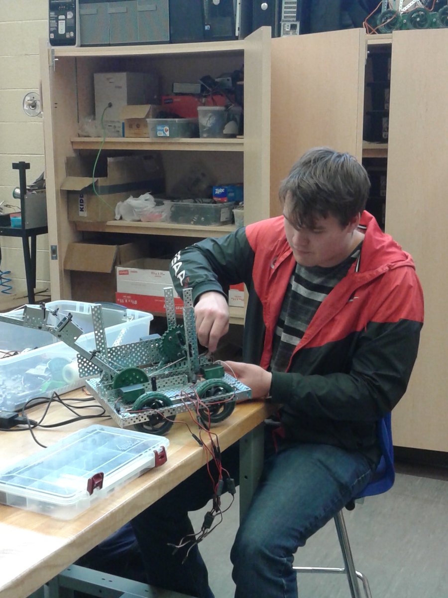 Building our vex robots for an upcoming competition on December 17th with other robotic teams from across the Simcoe School Board.