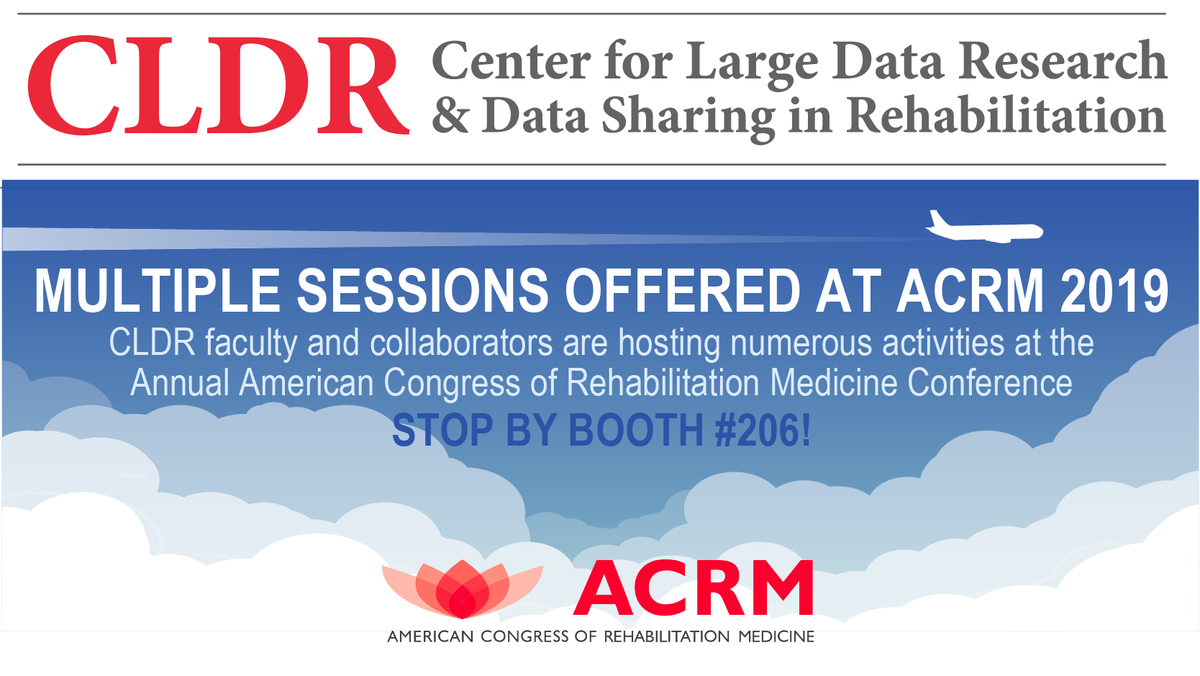 UTMB_RehabSci's tweet image. Headed to #ACRM2019? Stop by booth #206 to learn about funding opportunities in #LargeData #Research and data sharing in #Rehabilitation, or join us for a multitude of sessions supported by #CLDR, part of the MR3 Network. 

Learn more at utmb.us/3ki