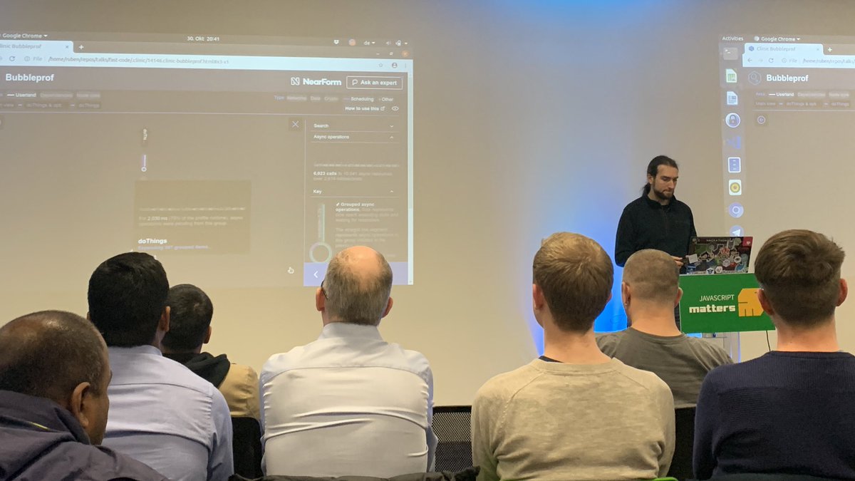 skillsmatter's tweet image. Tonight at #JavaScriptMatters, @BridgeAR shares how to speed up your #JavaScript resulting in #FastCode and better work!