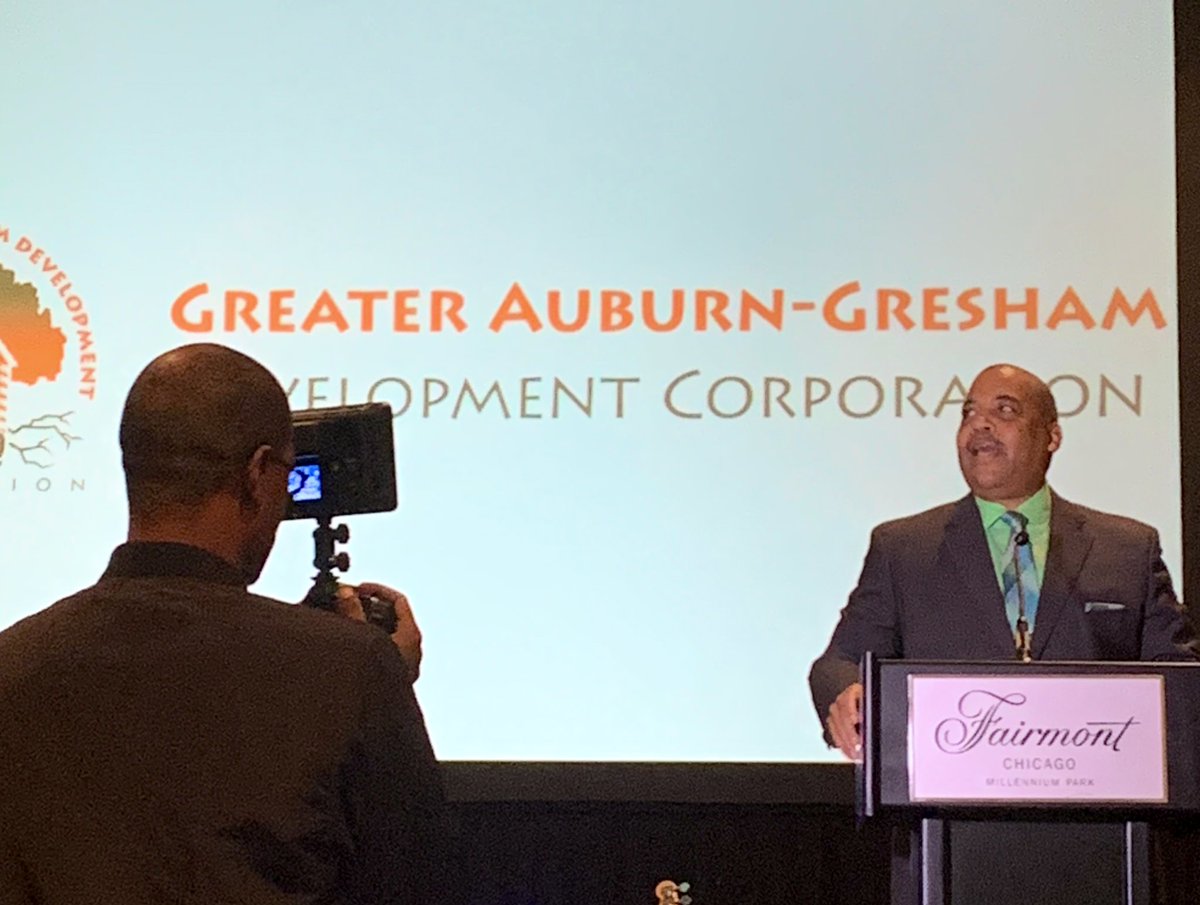 Great evening (if a little too much spotlight) with <a href="/GADC_Chicago/">GADC Auburn Gresham</a>, celebrating Auburn Gresham's honorees <a href="/c_gagdc/">Carlos Nelson</a> <a href="/LISCChicago/">LISC Chicago</a>