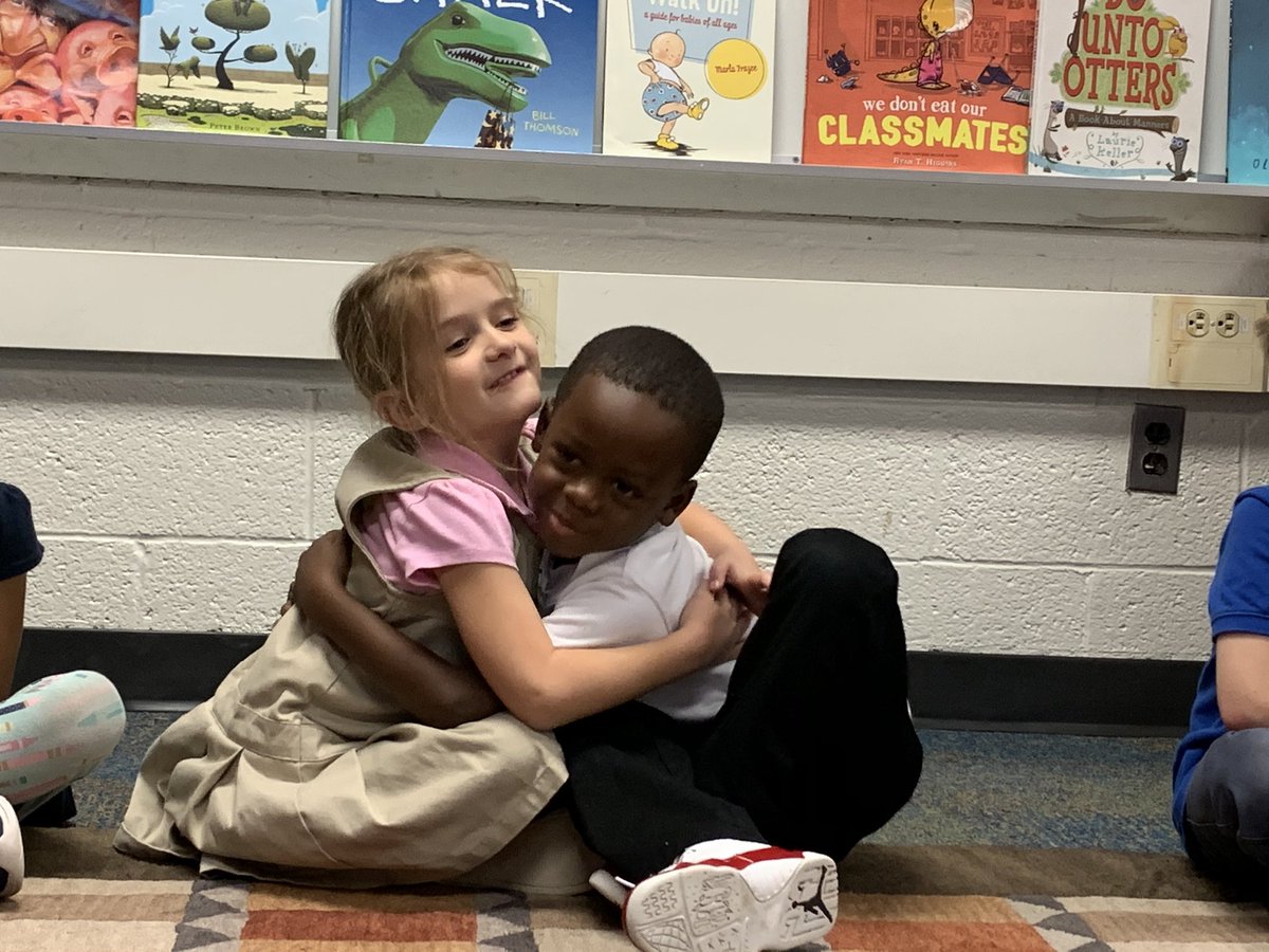 Ms_Cherwin's tweet photo. Had the pleasure of leading morning meeting today where we learned new ways to greet our friends and how to do it in a respectful way #BUBlockA #BUCOEImpact https://t.co/aDygn9H4Gn