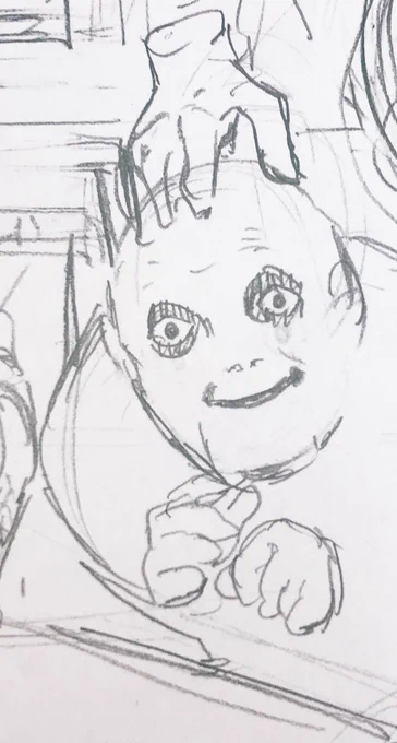ハロウィンだからと思ってアダムス家かいてるけど、むりフェスター怖すぎて無理 