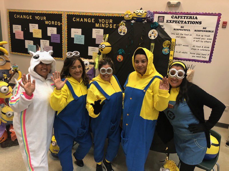 FUSD_Binks's tweet photo. Had to move trunk or treat indoors, but it was still a hit! Thanks to all our families that came out in the wind, and our awesome staff for making it happen 🎃👻 https://t.co/kiKzKcYlWl