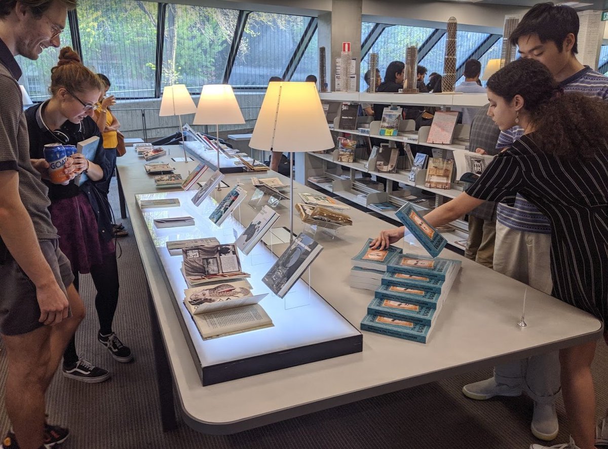 unilibrary's tweet photo. #LibrariansIRL How does a #library #exhibition work? Naomi & her #ABP Library team worked w/ Dr Derham Groves on 'Reframing the Australian Ugliness' ft. @msdsocial student work re-imagining #RobinBoyd ’s classic #architext.
Visit https://t.co/qYvnR9gS3J
#BE150 #BuiltEnvironment https://t.co/PEW1FZVEMs