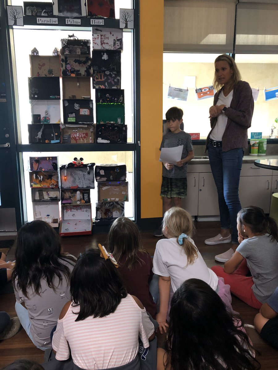 We loved hearing spooky stories from some fourth grade friends today. #dmusd #sycridge