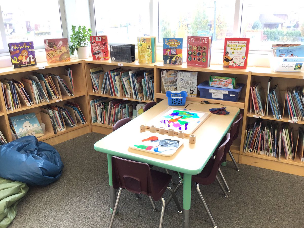 sarafurnival's tweet photo. Our students have been loving our current #sparktable which showcases this great #MakerBin from @terryjamesrc - “Make 019: Colour our World”. (Light table not included for this kit). Provoking curiosity about colour and light! @wmwtrailblazers https://t.co/B98KoqQeP3