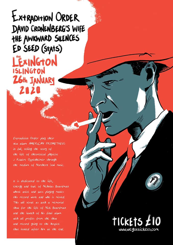 Tim Britton (@tbrittont) on Twitter photo Recently announced <a href="/cronenbergswife/">David Cronenberg's Wife</a> and <a href="/MeetTheSilences/">The Awkward Silences</a> will be supporting <a href="/ExtraOrder/">Extradition Order</a> #AlbumLaunch Sunday 26th January at <a href="/thelexington/">The Lexington</a>, #London. #UnsignedHour Recently announced <a href="/cronenbergswife/">David Cronenberg's Wife</a> and <a href="/MeetTheSilences/">The Awkward Silences</a> will be supporting <a href="/ExtraOrder/">Extradition Order</a> #AlbumLaunch Sunday 26th January at <a href="/thelexington/">The Lexington</a>, #London. #UnsignedHour
