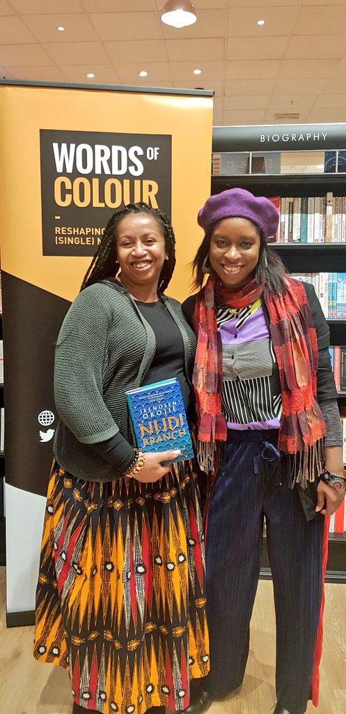 WordsofColour's tweet photo. Thanks to everyone who came to In Conversation with @IrenosenOkojie, our closing #WordsofColourResidency event @Waterstones262!

Lots of love for the #shortstory tonight✍🏾 #Nudibranch is officially out 7 Nov so preorder now! https://t.co/7aQtUBHQWP